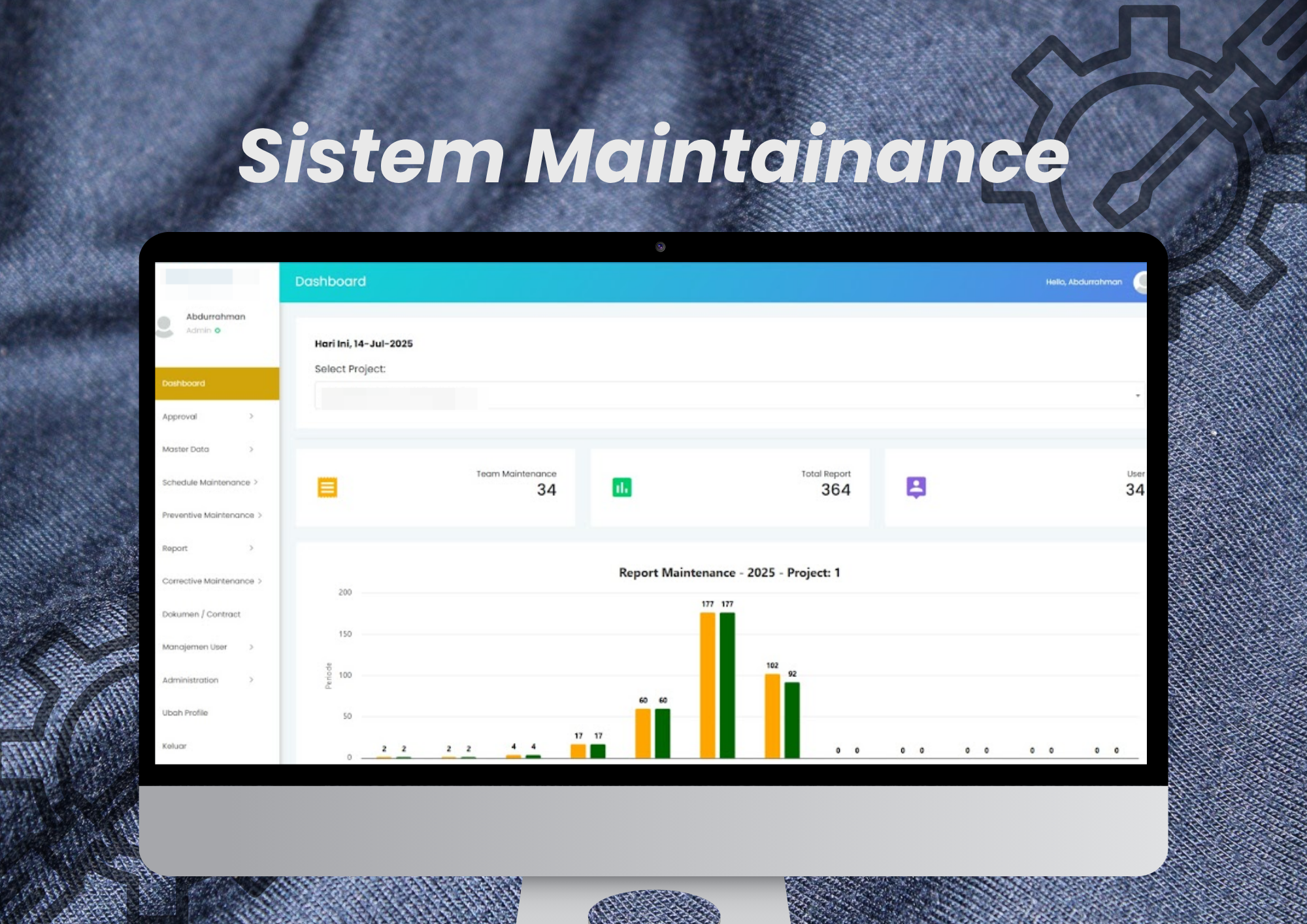 Maintenance System Screenshot 1