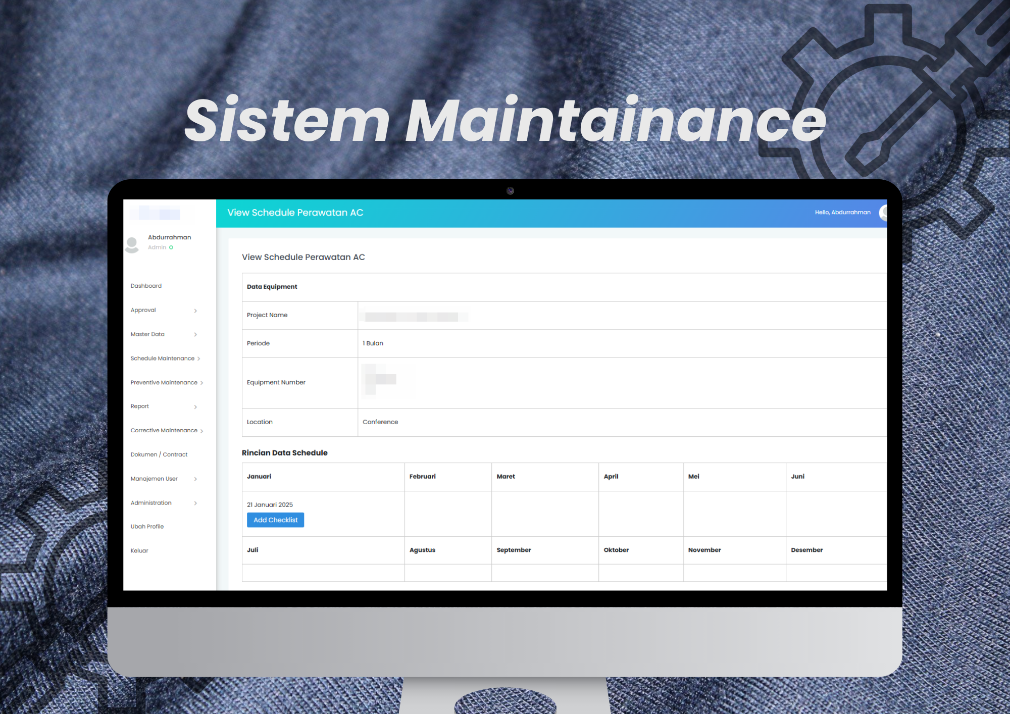Maintenance System Screenshot 2