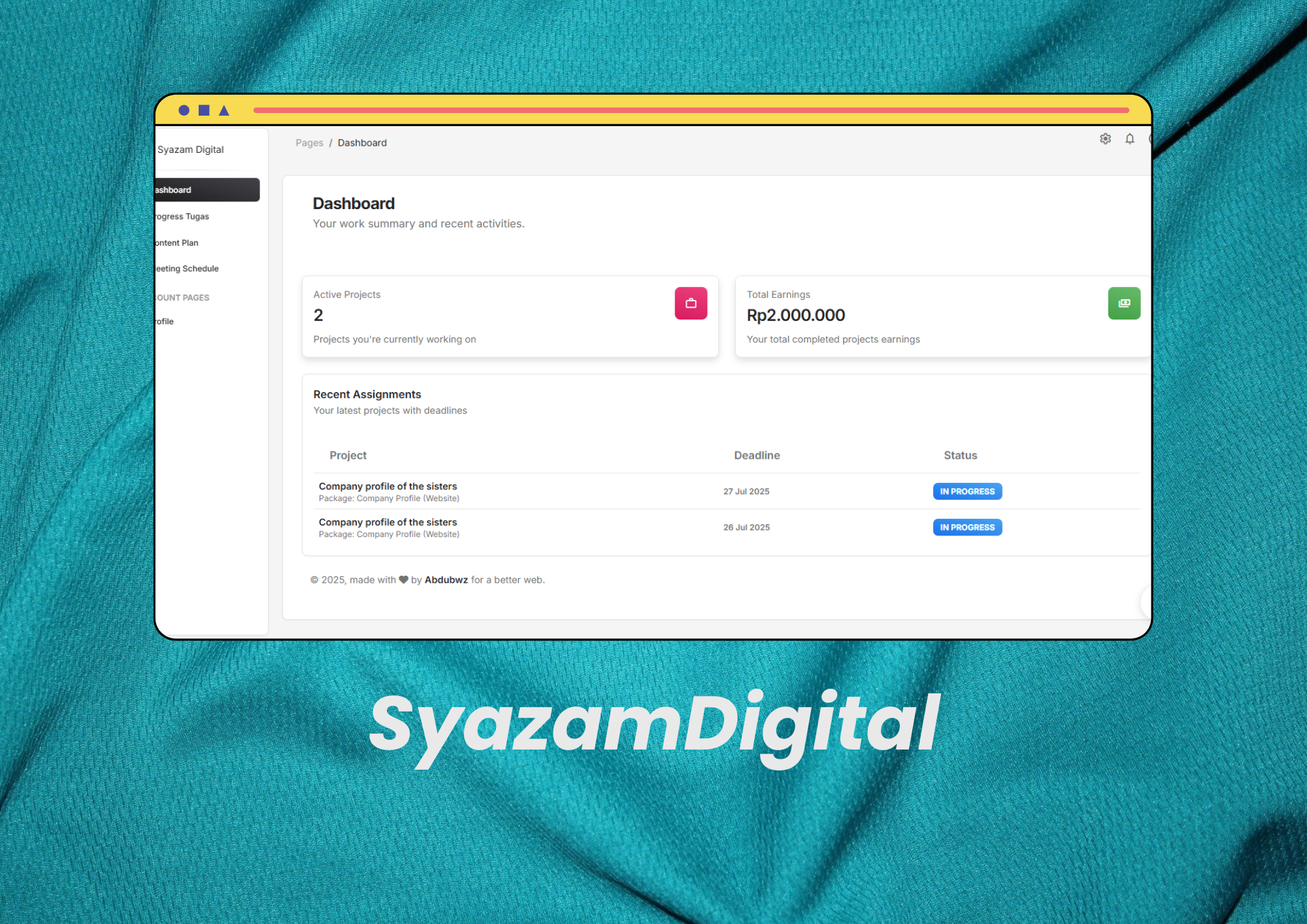 Digital Agency System Screenshot 2